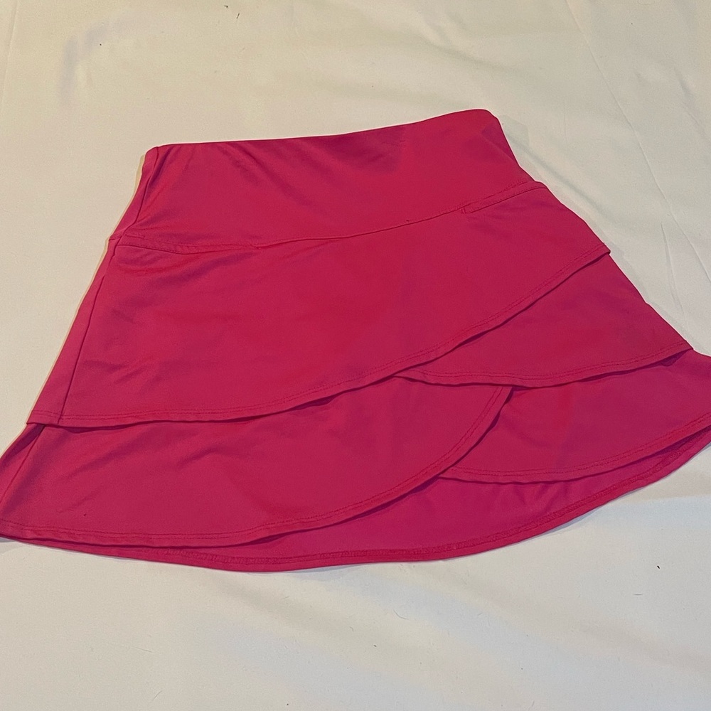 HOT PINK RUFFLE GOLF TENNIS SKORT